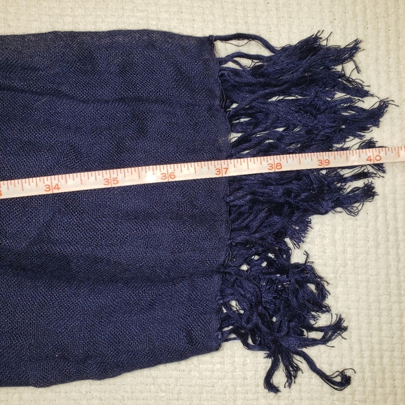 2/$20 Navy blue comfy scarf/wrap - Picture 4 of 4
